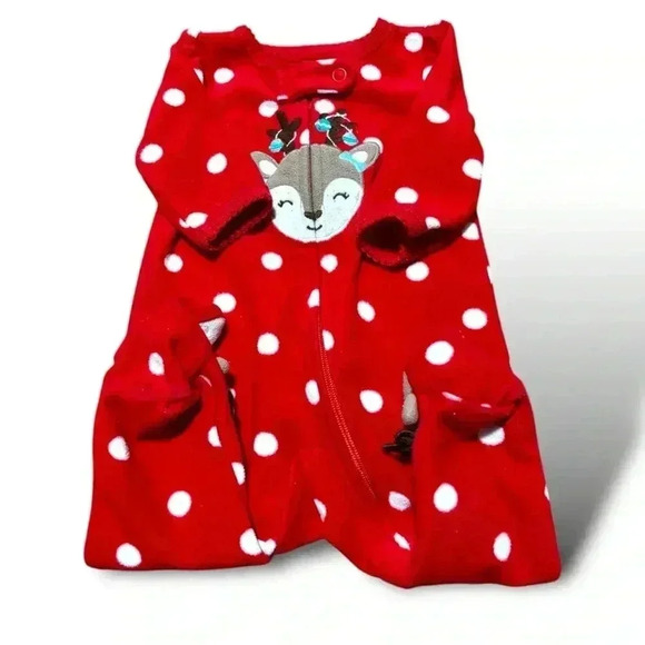 NWOT Carter’s New Born holiday reindeer footie! 15% dsct w 2+ bundle! - Picture 4 of 6